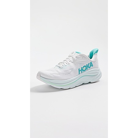 HOKA Women's Clifton 10 Shoes (White/Cielo Blue or Carnation) $86.80 + Free Shipping w/ Prime