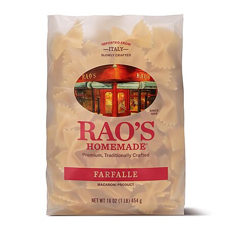 16-Ounce Rao's Homemade Pasta (Various) $2.23 w/ S&S + Free Shipping w/ Prime or on $35+