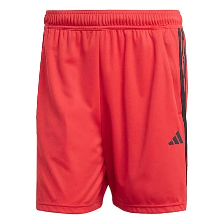 adidas Men's Train Essentials Piqué 3-Stripes Shorts (Pure Ruby/Black) $5.22 + Free Shipping