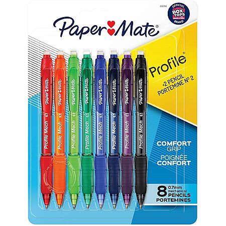 8-Pack Paper Mate Profile Mech 0.7mm Mechanical Pencils $4.48 w/ S&S + Free Shipping w/ Prime or on $35+