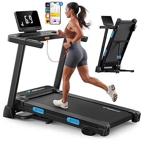 MERACH Foldable Treadmill w/ 6% Manual Incline $199.99 + Free Shipping