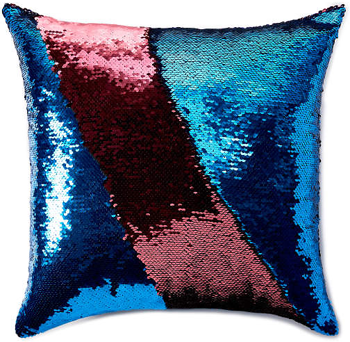 Blue Pink Mermaid Sequin Throw Pillow 9 Slickdeals Net