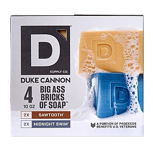 Duke Cannon Supply Co. Big Ass Brick of Soap for Men, 10 oz, 4-pack $14.99 In Warehouse YMMV/$19.99 online