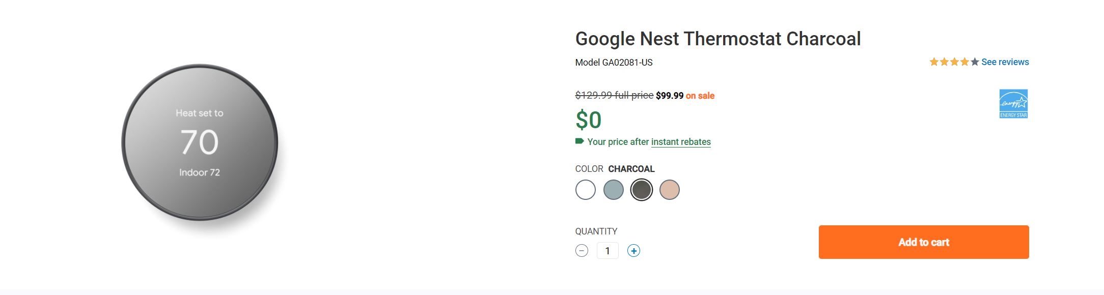 PSE&G Marketplace - Google Nest Thermostat - 0$ - After 100$ instant rebate - NJ Only