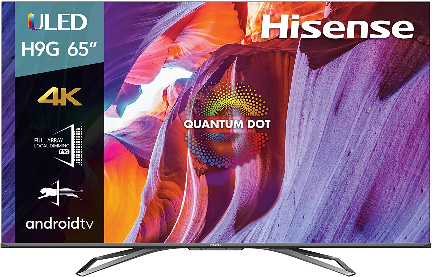 Hisense 65-Inch Class H9 Quantum Series Android 4K ULED Smart TV with Hand-Free Voice Control (65H9G, 2020 Model) $699