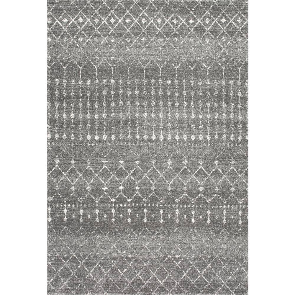 Blythe Modern Moroccan Trellis Dark Gray 10 ft. x 13 ft. Area Rug