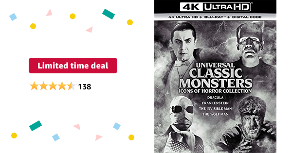 Universal Classic Monsters: Icons of Horror Collection [4K UHD] - $41.99