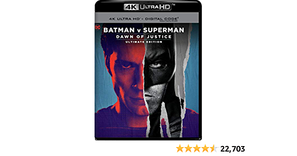 BATMAN V SUPERMAN: (Remastered)(4K-blu ray - $10.99