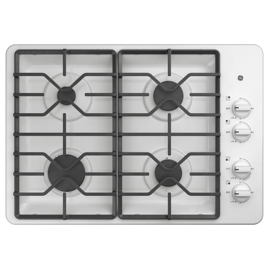 Ge 30 Gas Cooktop White Or Black 349 Lowes Free Shipping
