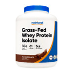 Nutricost Grass Fed Whey Protein Isolate - 5 lbs (pounds) - $50 each when buy 3+