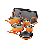 Rachael Ray 12-pc Orange Porcelain II Nonstick Cookware Set $99.97 + fs @bonton.com