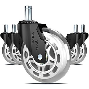 3 Inch Office Chair Casters Heavy Duty (5-Pack) $9.99