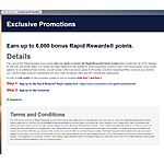 Southwest airlines free 6000 points for email signup - YMMV