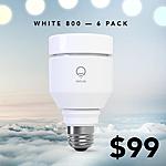 Lifx Generation 2: White 800 A19 bulbs, 6 or more for $16.50 each + FS, 6 for $94.00