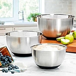 MIU Stainless Steel Mixing Bowls, Set of 3 $17 shipped (Costco) - $17.00