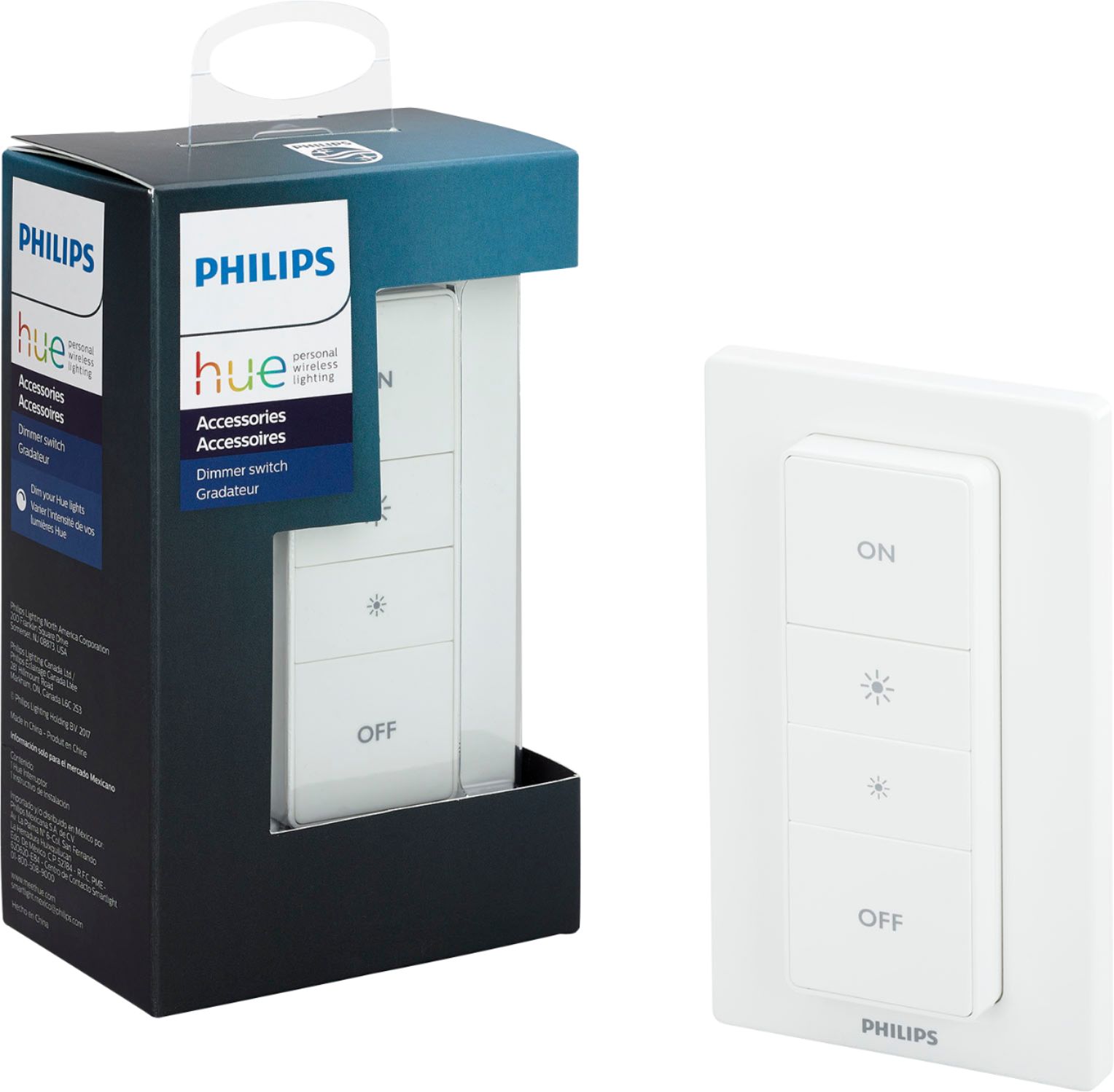 $24.99 Philips - Hue Wireless Dimmer Switch with Remote - White