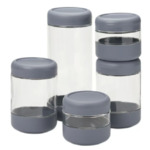 5-Piece Anchor Hocking SecureLock Revolution Clear Glass Canister Set $10.35