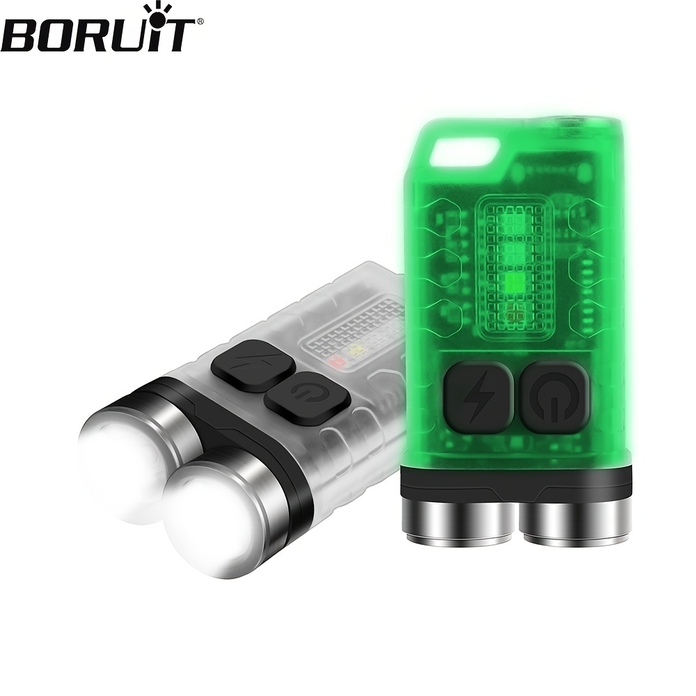 Boruit V3 Led Keychain Portable Flashlight Type C Torch - Sports ...