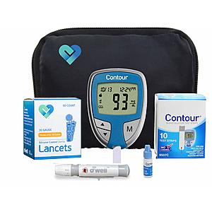 Contour Blood Glucose Test Kit for Diabetics $14.99