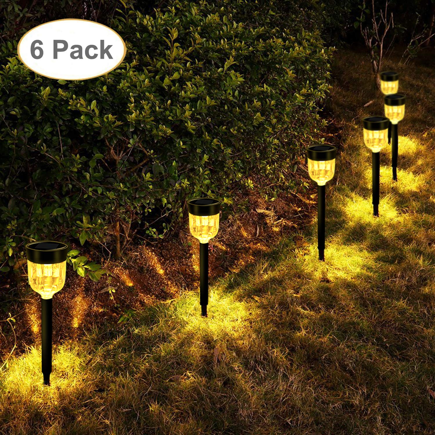 Geloo Solar Lights Outdoor Solar Pathway Lights Outdoor