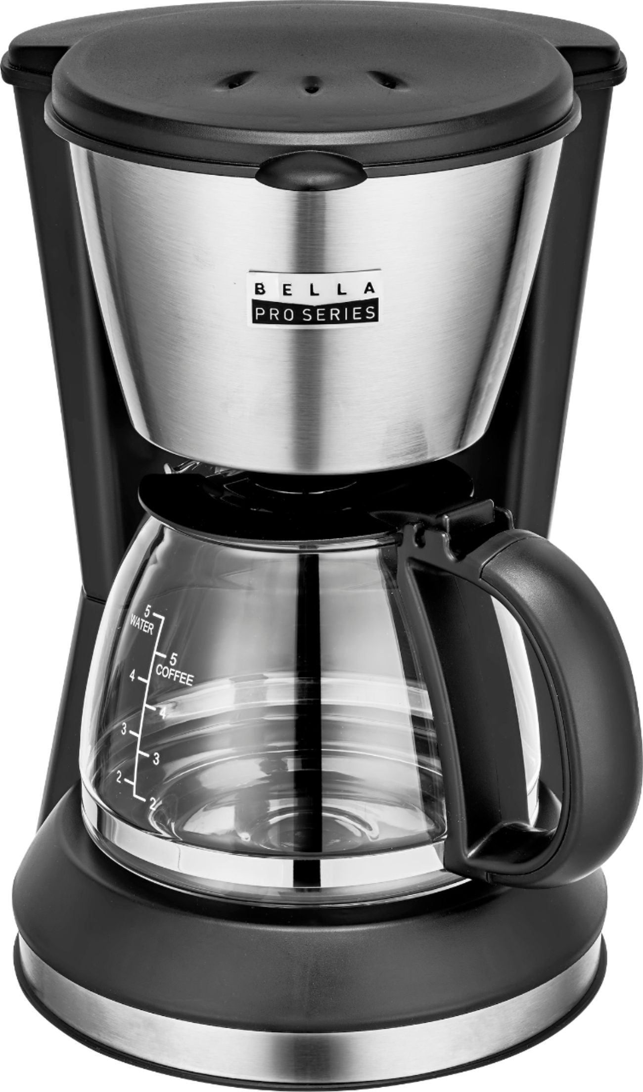 Bella Pro Series 5-Cup Coffee Maker (Stainless Steel Finish)