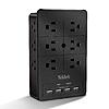Surge Protector Wall Charger, 12 Wide AC Outlets Power Strip, 4 Ports USB Charging Blocks, Multiple Plug Adapter Wall Mount ($12.45 w/ Free Prime Ship)