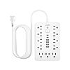 6 FT Flat Plug Surge Protector Power Strip,11 Multiple AC Outlets with 6 USB Ports (2 USB C), 1250W/10A, On/Off Switch Button ($13.99 Woot Appsclusive)