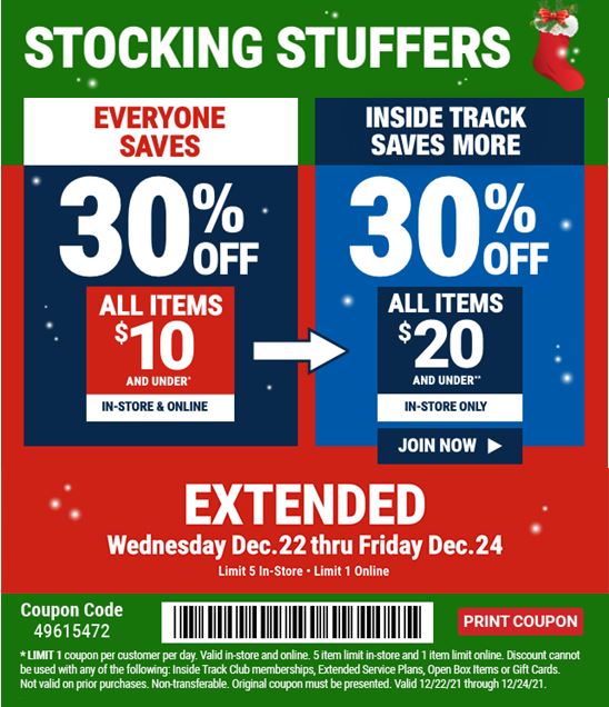 Harbor Freight 30 Coupon Extended Dec 22 thru 24 Limit 5 items 10