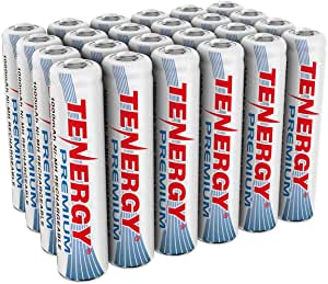 Tenergy 24 Pack Premium Rechargeable AAA Batteries, High Capacity 1000mAh NiMH AAA Batteries ($13.59 after 15% Sub and Save with Free Prime Ship)