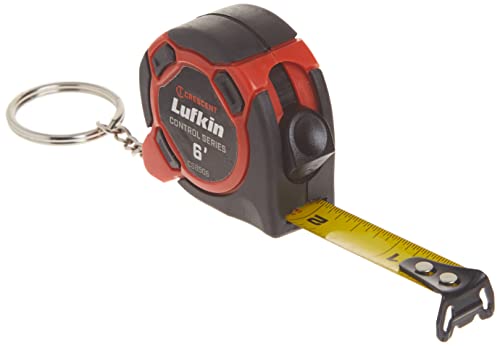 Crescent Lufkin 1/2" x 6' Mini Keychain Tape Measure - CS8506MP , Black  ($2.99 w/ Free Prime Ship)
