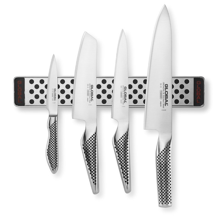 Global (Made in Japan) Classic Knife Set with Magnetic Bar, Set of 5 ($279.96 w/ Free Ship)