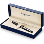 Waterman Expert Black Ballpoint Pen CT, Medium Point, Blue Ink ($29.99 w/ Free Prime Ship) $29.99