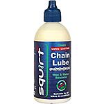 Squirt Long Lasting Dry Lube 4oz (bicycle chain lube $11.99 w/ Free Prime Ship from BicycleSourceUS via Amazon) $11.98