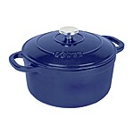 Lodge 5.5 Quart Enameled Cast Iron Dutch Oven, Indigo and Other Colors ($39.98 w/ Free Ship)