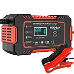 NEXPEAK 12V 6A Intelligent Pulse Battery Trickle Charger $19.65