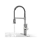 WaterSong Spring Single Handle Kitchen Faucet w/ 2 Optional Sprayers $29 + Free Shipping w/ Amazon Prime