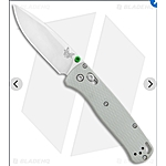 Benchmade Bugout Gray G-10 AXIS Lock Knife (3.2&quot; Satin 20CV) 535-2002&amp;nbsp; ($149.99 w/ Free Expedited Air Ship)