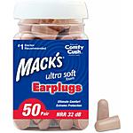 50-Pair Mack's Ultra Soft Foam Earplugs (32dB NRR) $5 w/ S&amp;S + Free S&amp;H