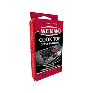 3-Count Weiman Non-Scratch Glass Cook Top Scrubbing Pads  + Free Shipping w/ Prime