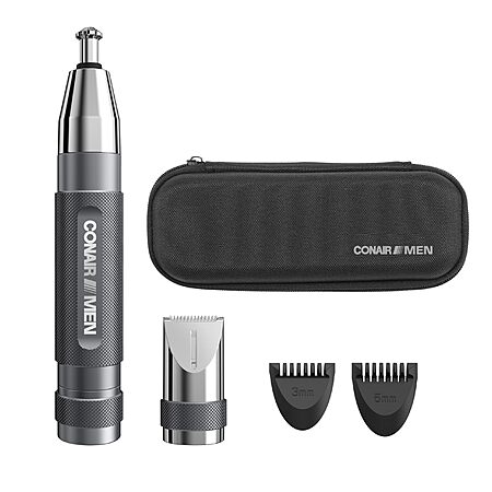 Conair Men Ear, Nose and Eyebrow Trimmer, Patented 360° Bevel Blade for No Pulls, Nicks or Cuts Guaranteed, Nose Hair Trimmer for Men ($27.96 w/ Free Prime Ship)