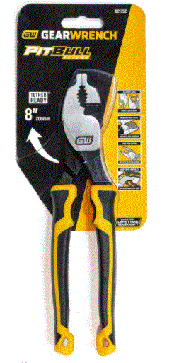 GEARWRENCH 8" Pitbull Dual Material Slip Joint Pliers - 82175C ($11.89 after coupon w/ Free Ship) $11.88 at Amazon
