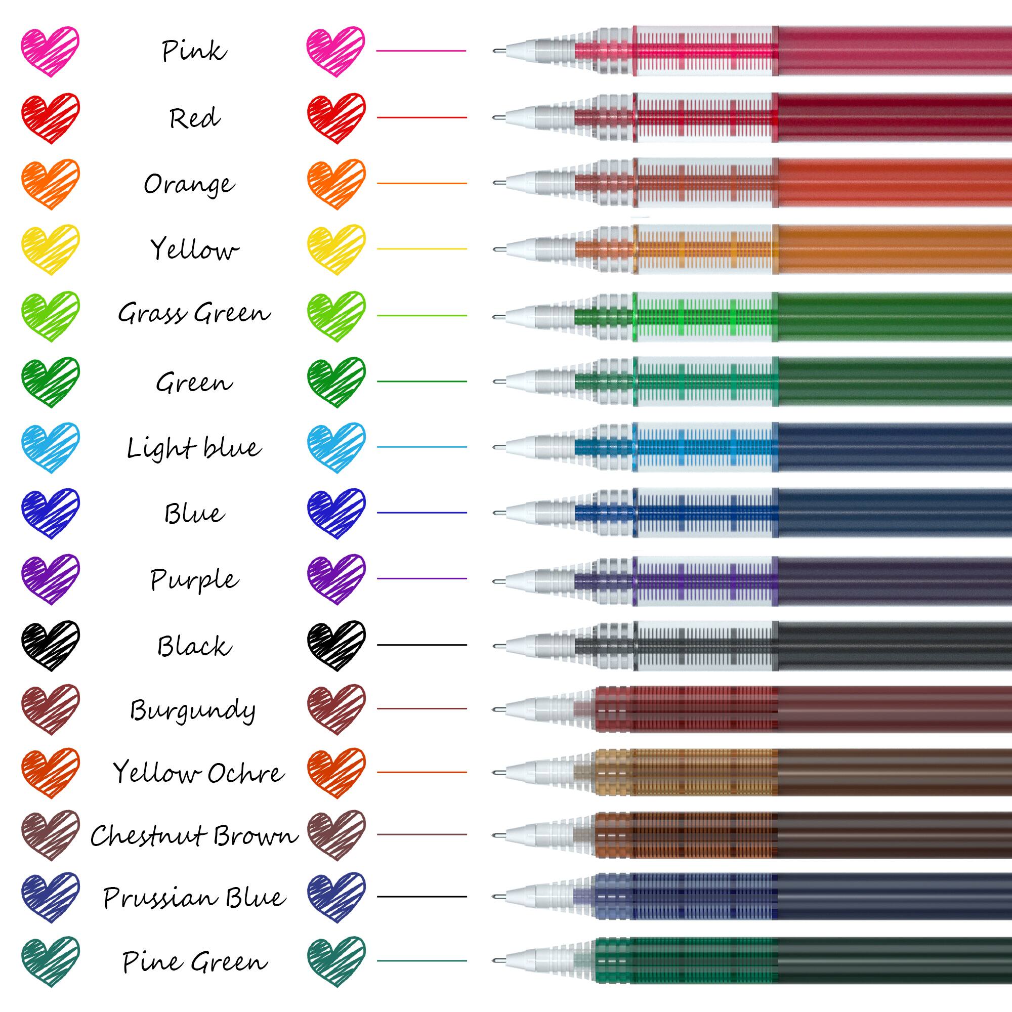 Shuttle Art 15 Colors Liquid Ink Rollerball Pens Set $6.59 + Free shipping w/ Prime or $25+