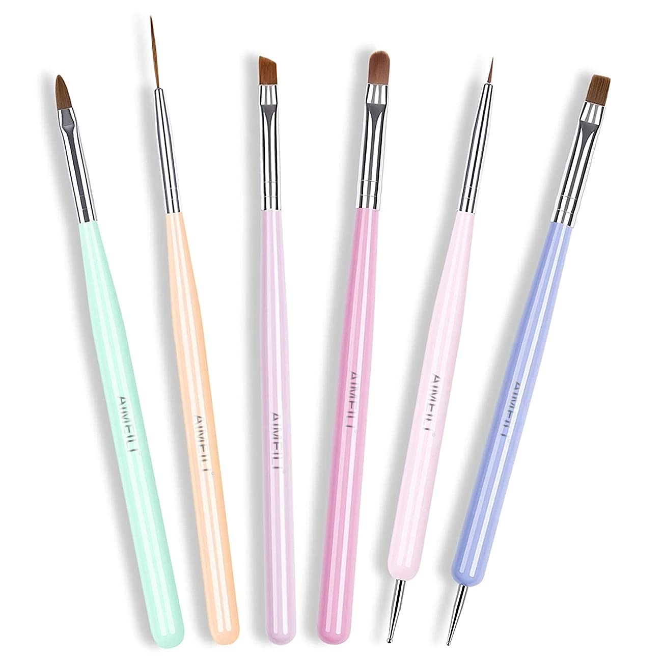 AIMEILI Nail Art Brushes Acrylic Nail Brush Design Pen Set for $3.99 + Free Shipping w/ Prime or Orders $25+