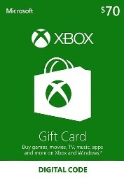 $70 Xbox Gift Card for $53.99 + Instant e-Delivery