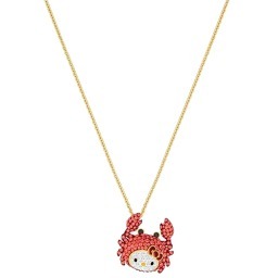 Swarovski Hello Kitty Crab Pendant Necklace $31 + Free shipping