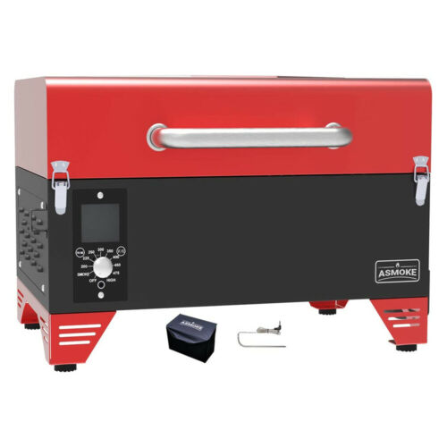 8-in-1 ASMOKE Portable Wood Pellet Grill and Smoker with Starter Kit (red) $232 + Free shipping