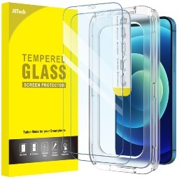 JETech 2-Pack One Touch Install Screen Protectors for iPhone 12 & 13 Series $4.99 + Free shipping w/ Prime or $25+