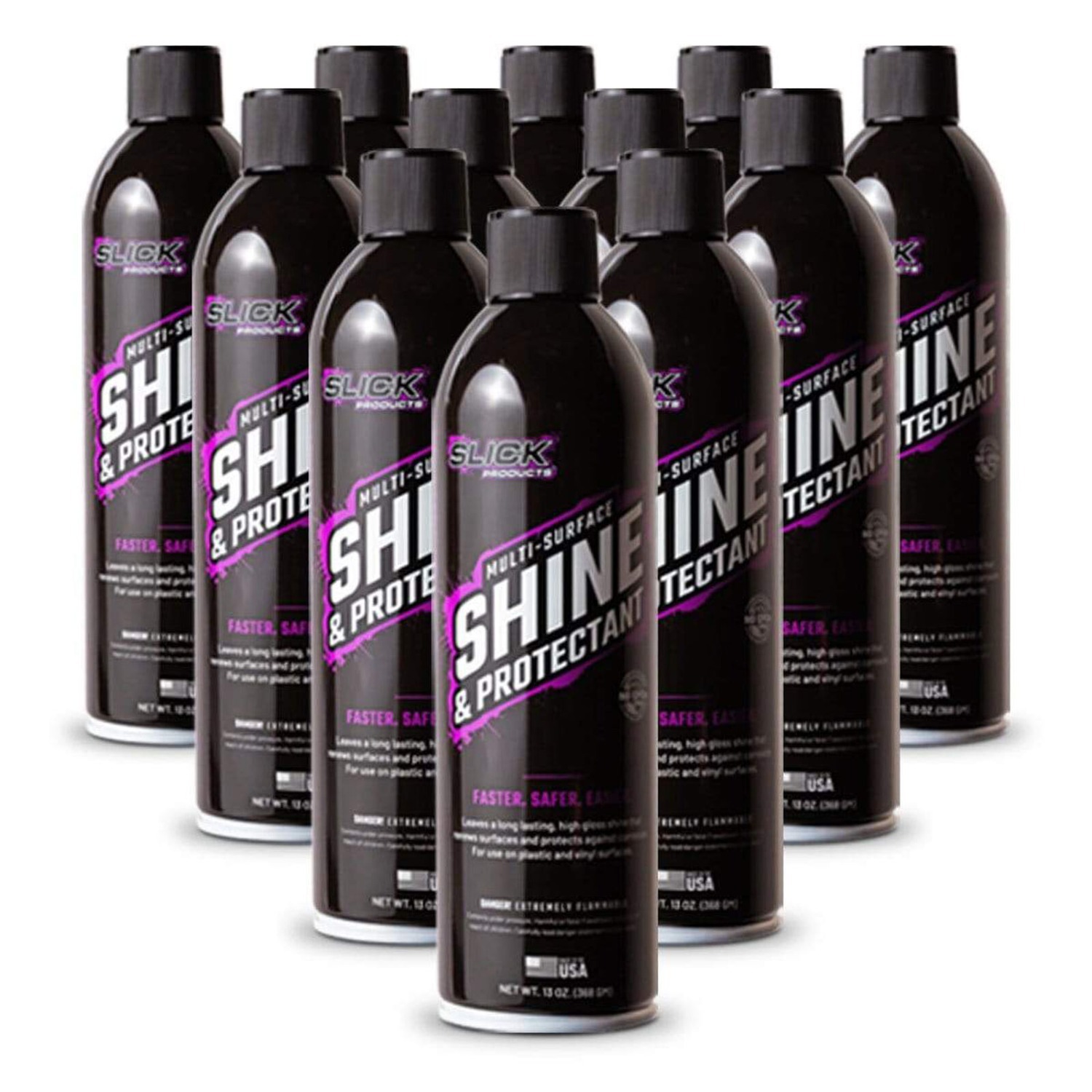 12-Pack Slick Products Shine & Protectant Spray Coating | High-Gloss Luster Spray $70.13 + Free Shipping