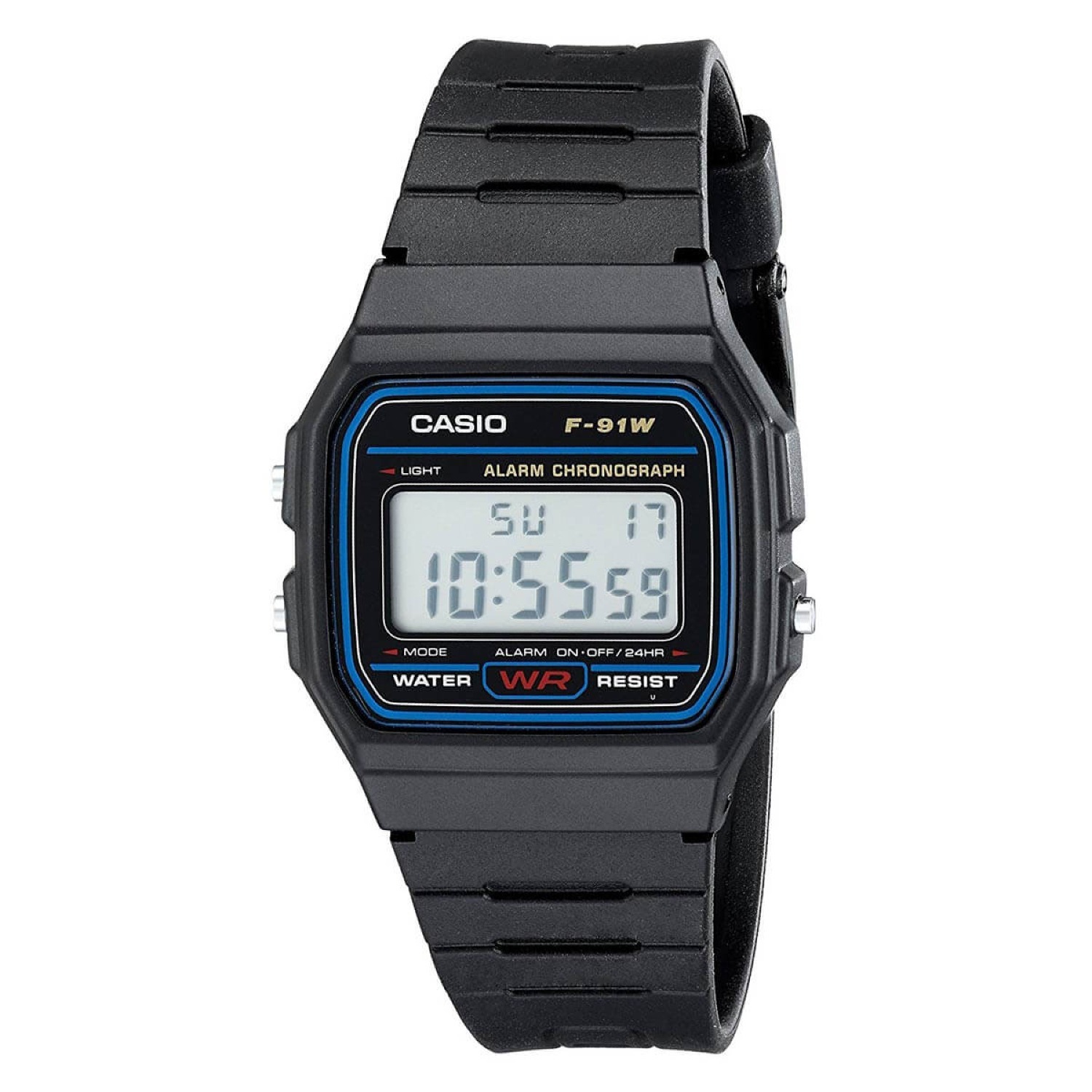Casio Men's Classic Chronograph Digital Watch with Black Resin Strap $6 + $3.99