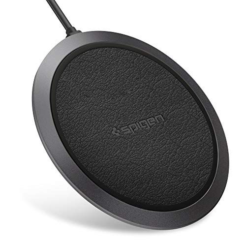 Spigen Wireless Charger 10W Leather Charging Pad for iPhone and Galaxy $9.99 + Free Shipping w/ Prime or $25+